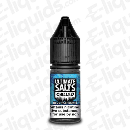 blue raspberry nic salt eliquid by ultimate puff chillled
