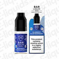 Blue Sour Raspberry Nic Salt E-liquid by Bar Liquid 3000