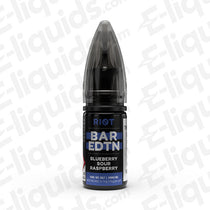 blueberry sour raspberry pineapple bar edition salt nic eliquid by riot squad