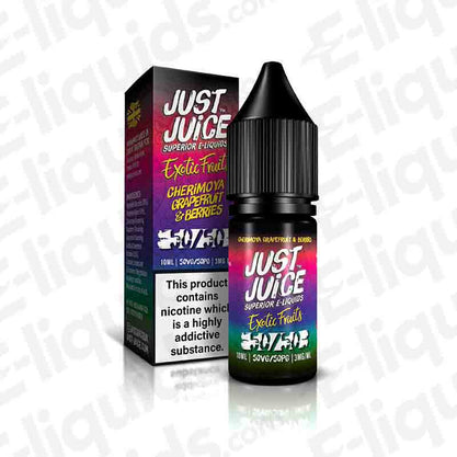 Cherimoya Grapefruit & Berries Exotic Fruits 50/50 E-liquid by Just Juice