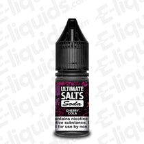 cherry cola nic salt eliquid by ultimate puff soda