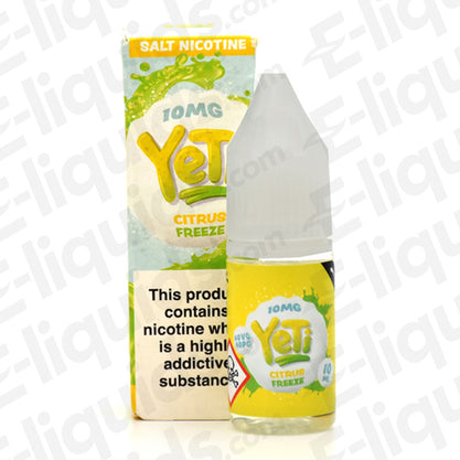 Citrus Freeze Nic Salt E-liquid by Yeti