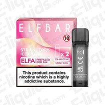 ELFA Pre-filled Vape Pods by Elf Bar Strawberry Ice Cream