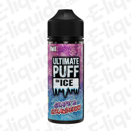 grape strawberry shortfill eliquid by ultimate puff on ice