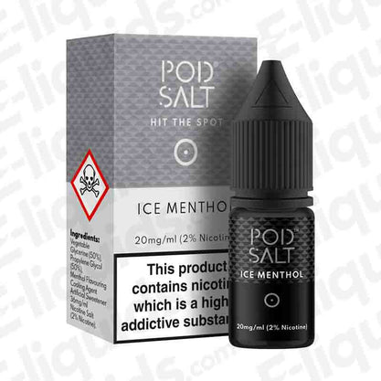 Ice Menthol Nic Salt E-liquid by Pod Salt