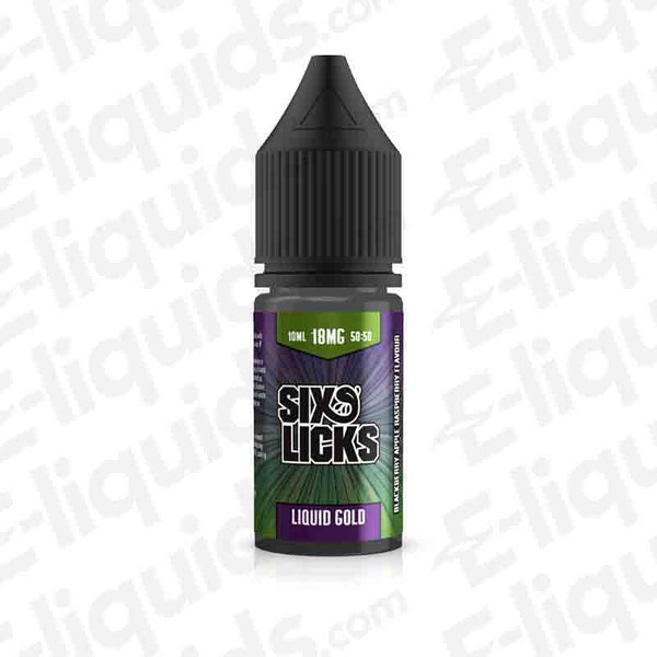 Liquid Gold 50/50 E-liquid by Six Licks