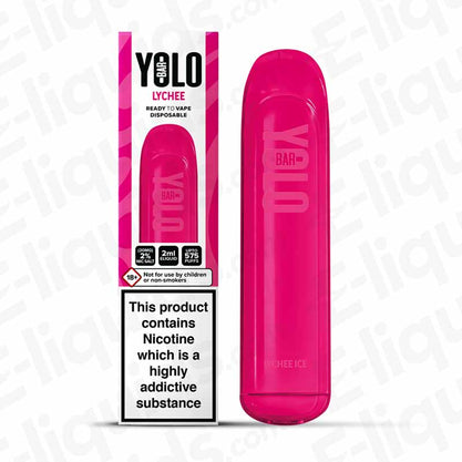 Lychee Ice Disposable Vape Device by YOLO