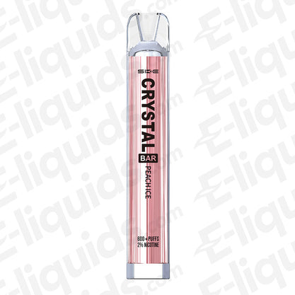 Peach Ice Crystal Original Bar 600 Disposable Vape by SKE