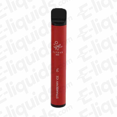 Strawberry Ice Disposable Vape Device 0MG by Elf Bar