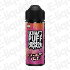 strawberry laces shortfill eliquid by ultimate puff sherbet