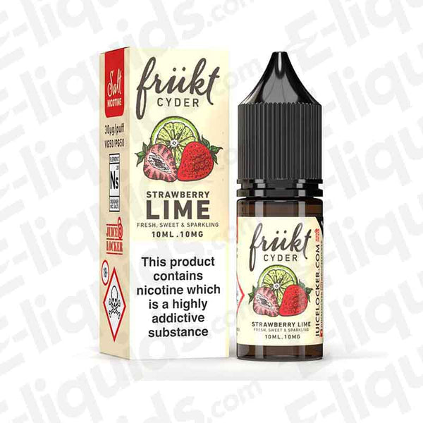 Frukt Cyder Strawberry Lime 10ml Nic Salt E-liquid