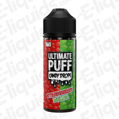 strawberry melon shortfill eliquid by ultimate puff candy drops