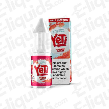 Yeti Strawberry 10ml Nic Salt E-liquid