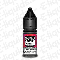 strawberry pom nic salt eliquid by ultimate puff chillled
