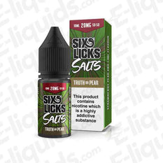 Six Licks Truth Or Pear 20mg Nic Salt E-liquid